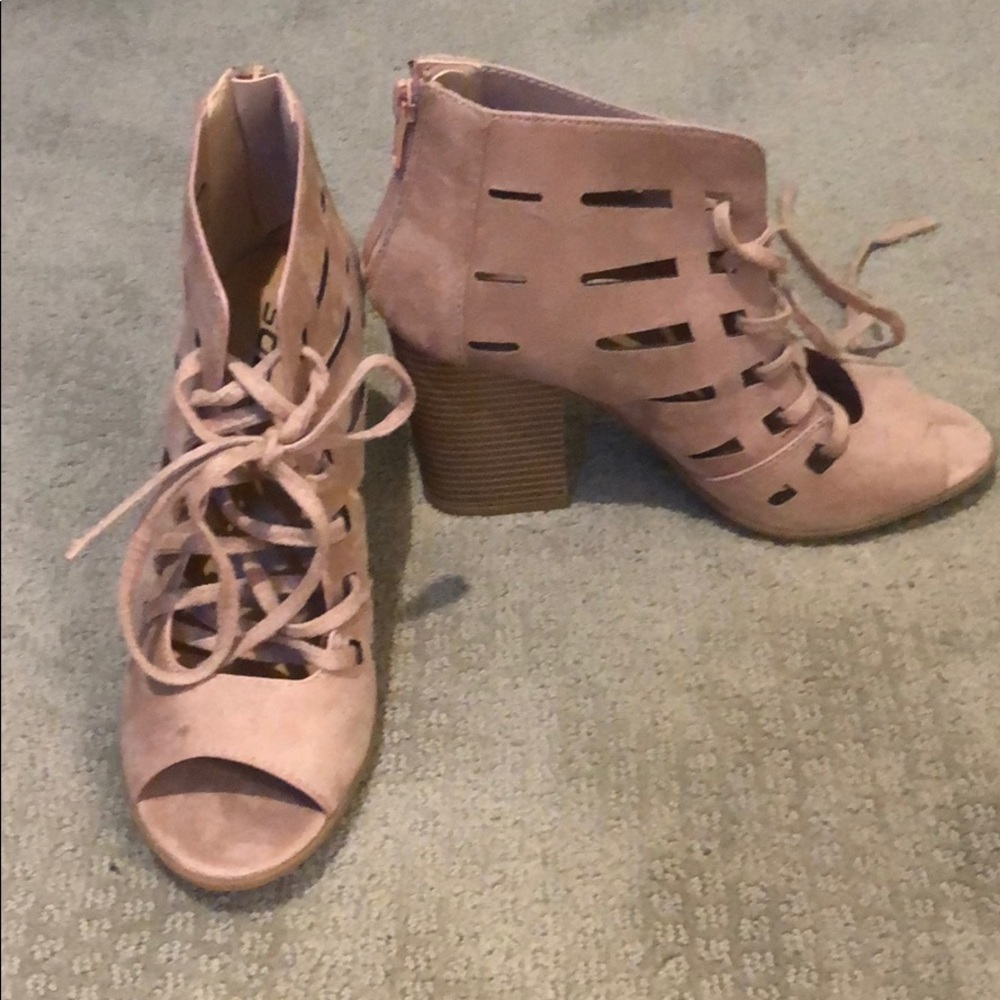 Strappy booties